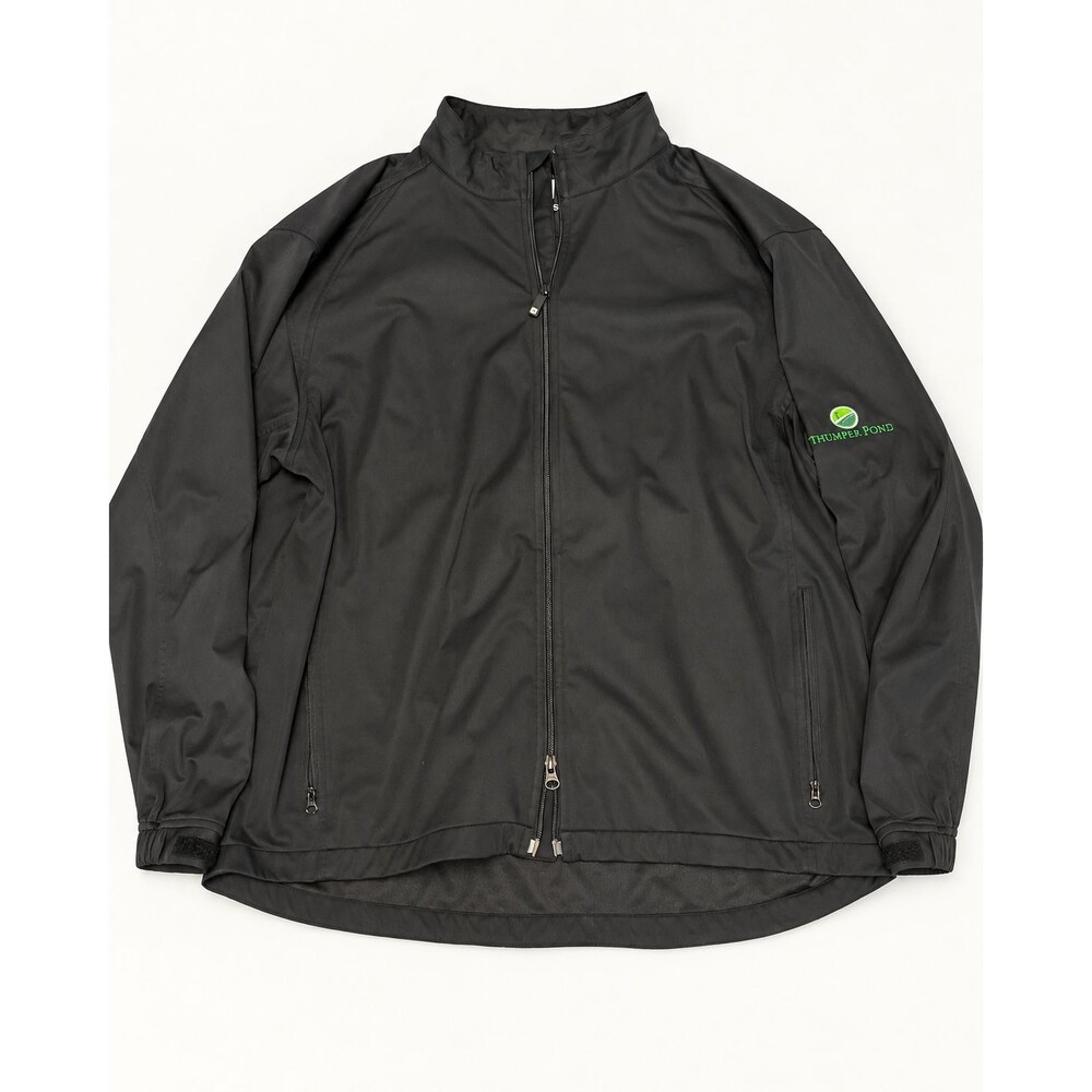 FootJoy FJ Thumper Pond Golf Jacket XL Black Full Zip 100% Polyester